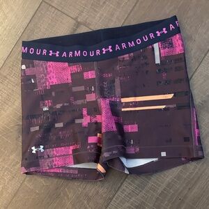 Under Armour Pink and Orange Patterned Shorts